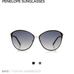 Tom Ford Penelope Sunglasses - Black and Gold